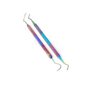 ชุดเครื่องมือทันตกรรมหัวตรวจอุปกรณ์ผ่าตัดทำจากสเตนเลสสตีลน้ำหนักเบาสองชั้นแบบแมนนวล - Product Image 1