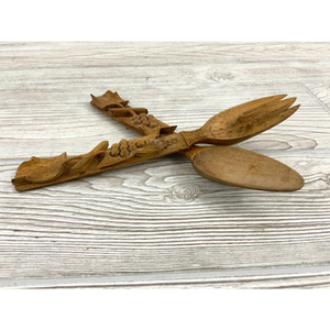 Juego de cubiertos hechos a mano en madera de primera calidad, perfecto para utensilios de cocina, artículos de hotel y accesorios de mesa para eventos, juego de cubiertos de lujo - Product Image 3