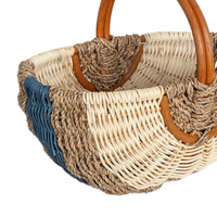 Nouveau design élégant avec un panier de pique-nique en rotin de différentes couleurs pour la décoration de fêtes et un panier-cadeau fabriqué à partir du meilleur fournisseur du Vietnam