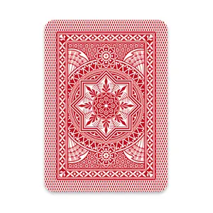 Italian-made Modiano Poker 4 Jumbo Index 100% Plastic Playing Cards Red Single Deck For Poker Tournaments