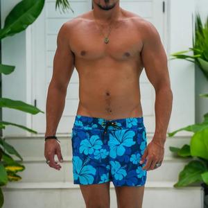 100% Polyester American Size <b>Men's</b> Sexy Beach <b>Shorts</b> Front Logo Drawstring Closure Waterproof Breathable Lightweight Swim <b>Shorts</b> - Product Image 5