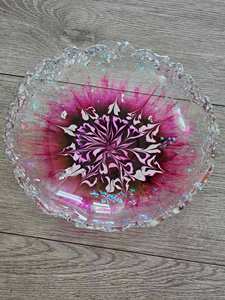 Ensemble de bols et plateaux à fruits en polyrésine marbrée, design bohème de luxe, motif tourbillon, écologique, pour mariages et fêtes en Inde - Product Image 4