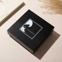 Juego de Cajas Rígidas Personalizadas Lionwrapack con Inserto de Terciopelo para Collares y Anillos, Empaque para Regalo