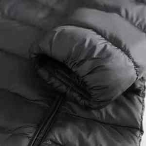 Longue veste d'extérieur personnalisable pour hommes avec col montant logo avant fermeture à glissière imperméable coupe-vent pour l'automne hiver - Product Image 6