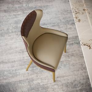 Sillas de Comedor Contemporáneas Elisabeth Design con Tapicería de Cuero Sintético y Patas de Metal - Muebles para el Hogar - Product Image 5