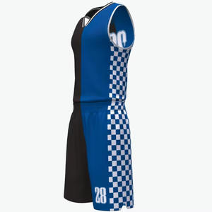 Uniforme de basket-ball personnalisé pour hommes avec logo de l'équipe Maillot sublimé respirant Ensembles imprimés de dernière conception de grande taille - Product Image 6