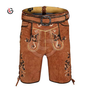 New Stylish Bavarian <b>Shorts</b> Cow Split <b>Men</b> Wholesale Price Customized Design Bavarian <b>Shorts</b> - Product Image 3