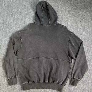 Sudaderas con capucha de invierno para hombre con diseño personalizado, hombros caídos, 100% algodón, lavado ácido, bordado básico, servicio OEM/ODM - Product Image 2