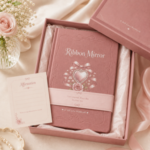 LABON Cuaderno Personalizado de Amor Propio, Cubierta de Lino Rosa Premium, Diario de Afirmaciones, Cuaderno de Reflexión, Set de Regalo para el Bienestar Femenino - Product Image 2