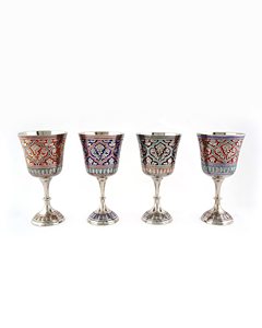 Verre à cocktail en laiton doré, design en verre gaufré, très vendu, capacité 300 ml, fabrication artisanale, design de luxe pour restaurant et bar - Product Image 5