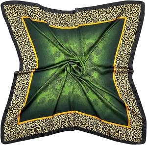 New Design Women's Elegant Solid/Plaid Printed Silk Satin Bandana Head Scarf-Breathable Outdoor Casual Scarf Customizable Design - Product Image 2