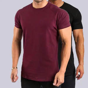 Logo promotionnel de l'entreprise OEM T-shirt marron personnalisé en coton coupe ajustée pour hommes - Product Image 4