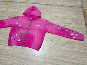 Sweat-shirts et sweats à capuche unisexes surdimensionnés d'hiver personnalisés, haute qualité, 400 GSM, 100% coton, lavage à l'acide vintage, fermeture éclair, capuche en forme de bouchon de bouteille - Product Image 3