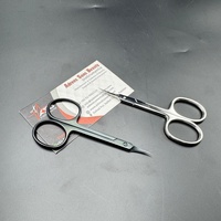 Ciseaux à ongles russes professionnels en acier inoxydable manucure ciseaux à cuticules avec pointe incurvée lame Extra Fine ciseaux de beauté