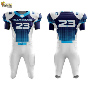 Venta al por mayor personalizado sublimación fútbol americano Jersey de gran tamaño jóvenes de entrenamiento universitario pantalones cortos de fútbol americano - Product Image 4