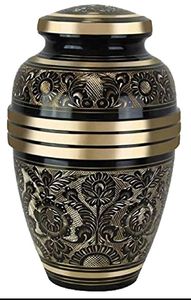 โกศเผาศพทองเหลืองสวน Odyssey Paw พิมพ์สําหรับสุนัขมุกสีขาว โกศสัตว์เลี้ยงที่ไม่ซ้ําใคร โกศเผาศพโบราณ - Product Image 3