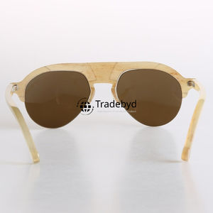 Gafas ópticas de cuerno hechas a mano con marco de cuerno de búfalo real para amantes de la moda elegante de Tradebyd - Product Image 4