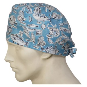 Gorro transpirable con logotipo de impresión personalizado, gorro elástico con cierre de lazo en la espalda, gorro médico de hospital, gorro quirúrgico, gorros de fregado de gran tamaño - Product Image 2