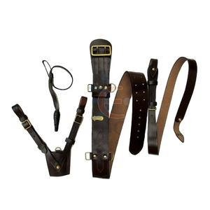 EBC's Ceremonial Black Genuine Leather Sam Browne <b>Belt</b> With Shoulder Straps and Quick Release Brass <b>Buckle</b> Custom Sizes Fits - Product Image 5