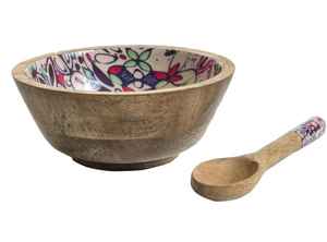 Bol en bois de qualité supérieure avec texture unique parfait pour les collations à la salade pour l'intérieur de l'hôtel et de la maison - Product Image 3