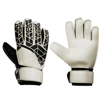 Guantes de Portero de Cuero Negros Personalizados para Niños GK, Diseño de Logotipo Personalizado de la Mejor Calidad, Transpirables, Antideslizantes, Ajustables con Gancho