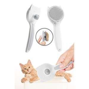 แปรงหวีขนสัตว์เลี้ยงแบบมีปุ่มทำความสะอาดอัตโนมัติสำหรับสุนัขและแมว - Product Image 2