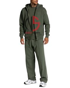 Conjunto Deportivo de 2 Piezas para Hombre, Sudadera con Capucha y Pantalones de Chándal, Estilo Cuadrado, Moda Otoño Invierno, con Pantalones de Corte Curvo - Product Image 3