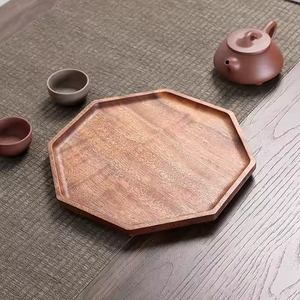 Plateau en bois massif nordique bon marché en gros pour les rafraîchissements fabriqués par Crescent Crafts - Product Image 1