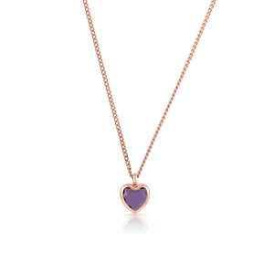 Collar Moderno con Cadena de Eslabones en Forma de Corazón, Chapado en Oro, con Detalles de Perlas y Diamantes - Product Image 3