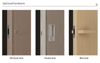 Porte en bois composite écologique (WPC) et aluminium, non toxique, sans formaldéhyde, placage de qualité supérieure, résistance exceptionnelle à l'humidité et au feu, installation rapide
