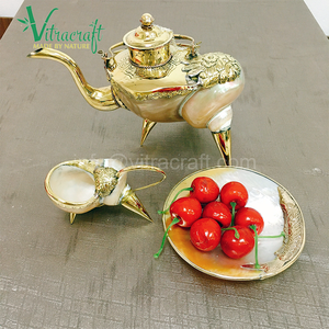 Service à thé décoratif de haute qualité. Les produits sont entièrement fabriqués à la main par des artisans qualifiés, apportant le produit le plus parfait. Un cadeau significatif - Product Image 3