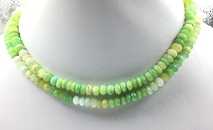 Perles de boule facettées en opale naturelle pour la fabrication de bijoux fins, collier en pierres précieuses - Product Image 3
