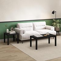 Table d'appoint carrée classique Parsons 1-Pack, finition noire pour un look élégant et accueillant