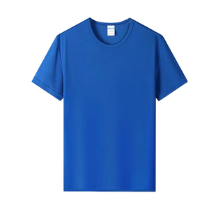 T-shirts de sport pour hommes été 2025, séchage rapide, respirants, 100% coton, manches courtes, tissu tricoté formel - Product Image 2