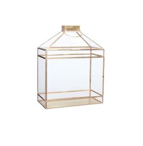 Lanterne en métal doré personnalisé avec bougie votive en verre et fer pour la décoration de la maison prix de gros pour Noël - Product Image 5