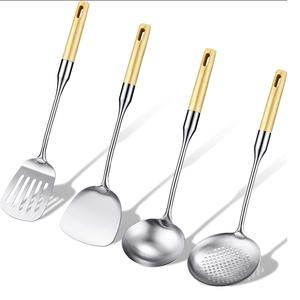 Ensemble de couverts de cuisine à finition brillante de superbe qualité avec conception personnalisée ensemble de 4 pièces de couverts pour décor de table à manger - Product Image 5