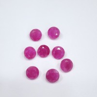 Pierre précieuse en vrac de rubis de forme ronde d'excellente qualité naturelle pour la fabrication de bijoux belle finition
