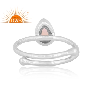 Anillo ajustable de piedras preciosas de ópalo etíope Natural de plata de ley fina de último diseño, joyería para mujer, regalo para ella - Product Image 4