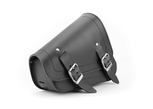 กระเป๋าหนังแท้สีดำสำหรับขี่มอเตอร์ไซค์, กระเป๋าแบบแกว่งข้างซ้ายกระเป๋าใส่ของหนังแท้กันน้ำกระเป๋าอุปกรณ์สำหรับรถจักรยานยนต์ - Product Image 4