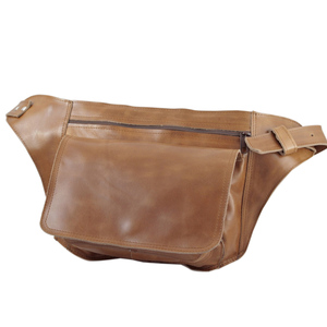 Pochette de taille à fermeture éclair florale vintage pour hommes Sac banane élégant en cuir véritable Sacs de taille multifonctions réglables et portables - Product Image 5