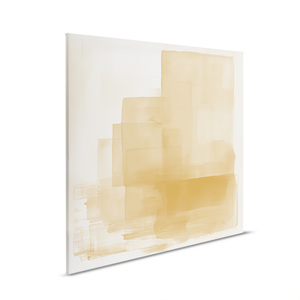 Hecho en Alemania-Decoración para el hogar Cuadro de lienzo Motivo de playa Abstracto-Mural de pintura de pared en azul y gris-Arte de marco de Camilla - Product Image 6