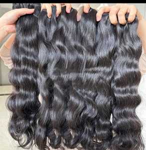 Venta al por mayor de pelo indio crudo vendedor de doble dibujado precio barato productos de cabello humano hueso recto extensiones de cabello humano vendedores - Product Image 5