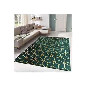 Alfombra impresa en 3D de panal verde esmeralda de alta calidad, cuadrada Rectangular de poliéster hecha a mano para uso en el dormitorio para adolescentes - Product Image 1