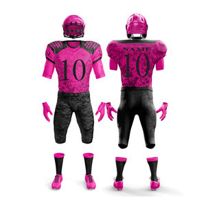 Nouveau style de vêtements d'entraînement maillot de football américain à manches courtes respirant et confortable ensemble d'uniformes de football américain pour hommes - Product Image 4