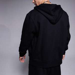 Service OEM – Nouveau Hoodie d'Hiver Décontracté à Capuche avec Fermeture Éclair, Impression Numérique Effet Délavé, Léger, Couleur Unie, Séchage Rapide - Product Image 3