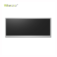 Layar Sentuh LCD Kapasitif 12,3 Inci Bentuk Bar 1920*720 Kecerahan Tinggi TFT LCD untuk Panel Dasbor Otomotif