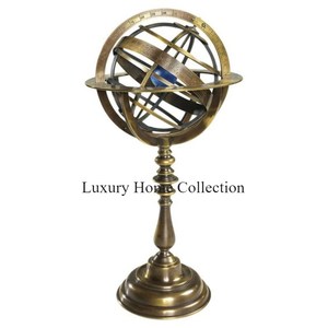 Brass Antique Shade Tableware Design Rotating Educational Globe Geographical and School Tabletop <b>Decorative</b> Round Shape Globe - Product Image 4