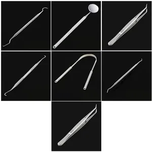 Kit professionnel d'hygiène dentaire en acier inoxydable : gratte-tartre manuel et instruments de détartrage pour éliminer la plaque dentaire - Product Image 3