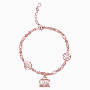 Charme de mode de tissage d'or rose pour bracelet - Product Image 4