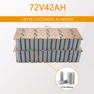 Paket baterai 72V 42Ah Lithium 18650 21700 48V 60V 72V 96V kapasitas baterai Li-ion menyesuaikan baterai penyimpanan energi - Product Image 6